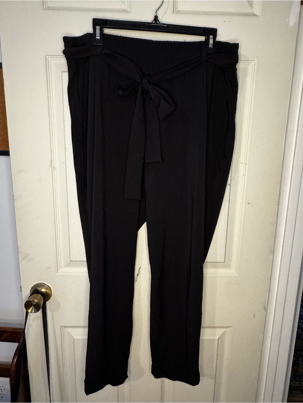 Torrid Black Paperbag Waist Tie Pants - XXL